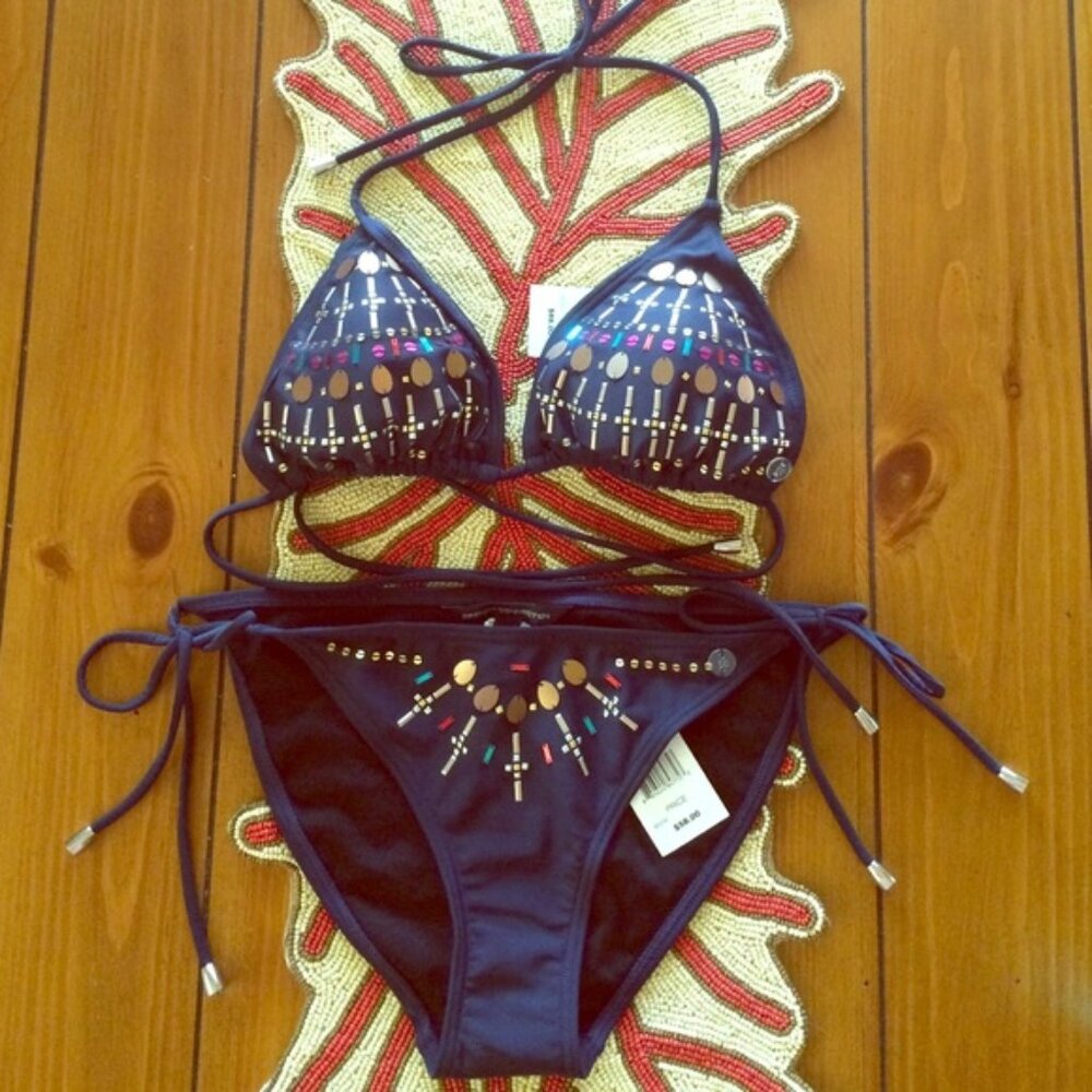 NWOT French Connection Dotty Sequins Bikini